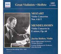 モーツァルト/メンデルスゾーン:ヴァイオリン協奏曲(ハイフェッツ)(1934-1949)