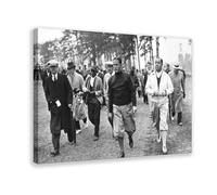 1934 Golf Legends WALTER HAGEN & Bobby Jones Canvas Poster Bedroom Decor Landscape Office Room Decor Gift 08x12inch(20x30cm)