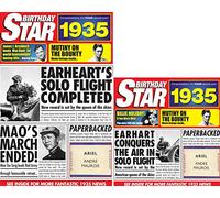 1935 Birthday Gifts - 1935 Birthday Star DVD, Compilation CD and 1935 Greetings Card