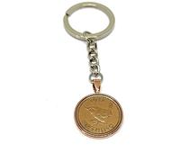 1937 89th Birthday Keyring Farthing Keyring Mum, Dad, Brother, Sister- 89th Birthday-Farthing Coin Keyring, Farthing Coin, 89th Anniversary Rose GLD