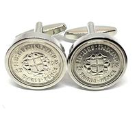 1938 87th Birthday Silver threepence coin cufflinks made from real coins
