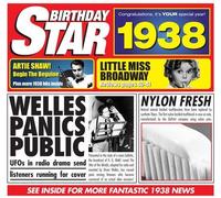 1938 Birthday Gifts For Women - 1938 Birthday Card and 1938 Chart Hits CD