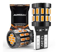 194 LED Bulb T10 W5W 168 Led Light Bulb 6000K Amber Yellow 30-SMD 3014 Chips 12V-24V Canbus Error Free LED Replacement for Car Interior Dome Map Door License Plate Light Dash Instrument, 2Pack