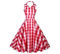 1940s Dresses for Women, Vintage Polka Dot Rockabilly Swing Dress, Sleeveless A-Line Spaghetti Strap Dresses, Retro Cocktail Party Tea Dress, Ladies 1940s Fancy Dress Land Girl Outfit