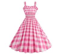1940s Dresses for Women, Vintage Polka Dot Rockabilly Swing Dress, Sleeveless Spaghetti Strap Retro A-Line Cocktail Party Tea Dress, Ladies 1940s Fancy Dress Land Girl Outfit