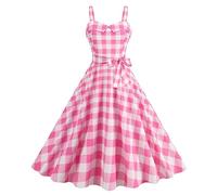 1940s Dresses for Women, Vintage Polka Dot Rockabilly Swing Dress, Sleeveless Spaghetti Strap Retro A-Line Cocktail Party Tea Dress, Ladies 1940s Fancy Dress Land Girl Outfit