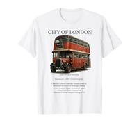 1940s London Double Decker Bus Vintage Transport T-Shirt