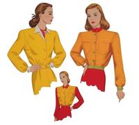 1940s Pattern LumberJill/Lumber Jack, Eisenhower Topper Jacket - Bust 33-43.5" (84-110.5cm)