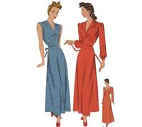 1940s Pattern, Women's Nightgown, Dress, Various Styles - Bust: 34” (86.4cm)