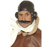 1940s Pilot Hat Biggles Mens Fancy Dress Costume Accessory