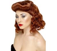 1940s Pin Up Wigs Ladies Fancy Dress 40s Womens Costume New Wig