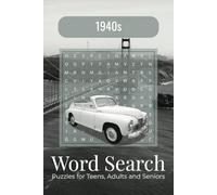 1940s Word Search Puzzle Book: Word Searches with Easy to Read Print about 1940s, Retro, Vintage | 6x9 Inches, 110 pages | 50+ Puzzles - Gift for Holidays, Travel, and Free Time