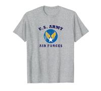 1940s WW2 USA Retro T-Shirt, Men, Heather Grey, 3X-Large