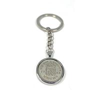 1942 84th Birthday Keyring-British Sixpence Keyring- Mum, Dad, Brother, Sister- 84th Birthday-Coin Keyring, Sixpence Coin, 84th Anniversary Silver