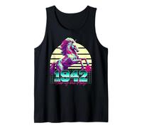 1942 Year of the Horse 80s Retro Vaporwave Chinese Zodiac Tank Top