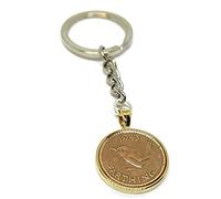 1943 82nd Birthday Keyring Farthing Keyring Mum, Dad, Brother, Sister- 82nd Birthday-Coin Keyring, Sixpence Coin, 82nd Anniversary GLD