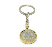 1943 82nd Birthday Keyring Sixpence Keyring Mum, Dad, Brother, Sister- 82nd Birthday-Coin Keyring, Sixpence Coin, 82nd Anniversary GLD