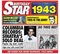 1943 Birthday Card and 1943 Original Chart Hits On CD Red