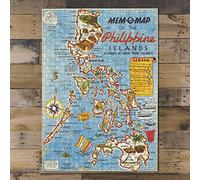 1945 Map of The Philippines | 500 Piece Adult Jigsaw Puzzle | Family Entertainment | Jigsaw Games | Unique Gift