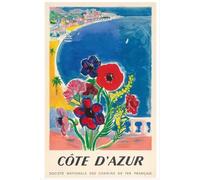 1947 Cote d'Azur French Riviera Vintage World Travel Journal: This 6" x 9" notebook features 110 lined pages, making it the ideal companion for note-taking, list-making, and everyday use.