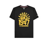(XL, Black/Gold) Lambretta Mens 1947 Scooter T-Shirt