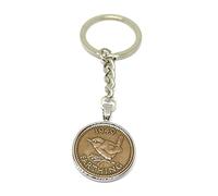 1949 77th Birthday gift British Farthing Keyring- Mum, Dad, Brother, Sister- 77th Birthday Coin, Farthing Coin, 77th Anniversary SLV