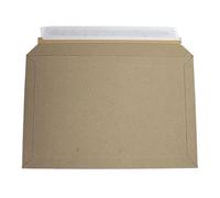194mm x 292mm A5+/C5+ Manilla Brown Cardboard Envelopes - Pack of 100 - Heavy Duty All Board Mailer, Peel and Seal Closure, Rip and Strip Opening