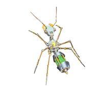 194PCS Cyber Venom Ant A Metal Assembly Model, 3D Cyberpunk Insect DIY Kit, Steampunk Desk Display Collectible for Adults