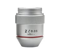 195 1X 2X RMS Achromatic 160 Objective Lens for Biological Microscope 1PC (Color : 2X)