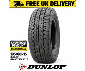 195/80R15 Dunlop Grandtrek AT20 All Terrain 195 80 15 1958015 Demount