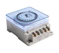-195 Mechanical Timer for Pool & Spa Water Control - 24-Hour Daily Cycle Timer, AC110-240V 50/60Hz, Delayed Action & Timed Switching, White