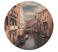 195 PCS Jigsaw Puzzle for Adults Personalized Picture Puzzle Beautiful Venice Canal View Customized Wooden Puzzle for Family, Birthday, Wedding, Game Nights Gifts Animal Alien Shape Puzzle