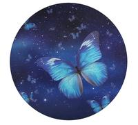 195 PCS Jigsaw Puzzle for Adults Personalized Picture Puzzle Blue Starry Butterfly Customized Wooden Puzzle for Family, Birthday, Wedding, Game Nights Gifts Animal Alien Shape Puzzle