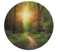 195 PCS Jigsaw Puzzle for Adults Personalized Picture Puzzle Sunrise on The Woods Path Customized Wooden Puzzle for Family, Birthday, Wedding, Game Nights Gifts Animal Alien Shape Puzzle