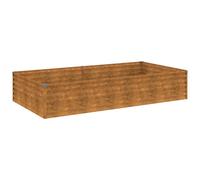 vidaXL Garden Raised Bed 195 x 100 x 36 cm | Made from Corten Steel, it's built to last, Loads of room for all sorts of plants,