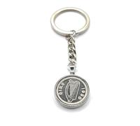 1950 76th Birthday Keyring-Irish Threepence Keyring- Mum, Dad, Brother, Sister- 76th Birthday-Coin, Threepence Coin, 76th Anniversary Silver