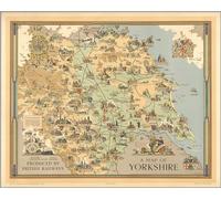 1950 British Rail Map of Yorkshire