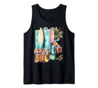 1950s A Day at the Beach Tank Top