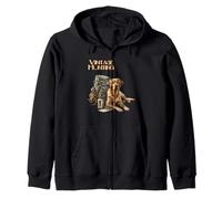 1950s A Day at the Beach Zip Hoodie