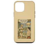 1950s Bikini Woman Catch Some Rays Atomic Bomb Comic Joke Case for iPhone 12 mini