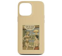 1950s Bikini Woman Catch Some Rays Atomic Bomb Comic Joke Case for iPhone 13 Pro Max