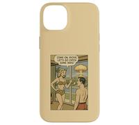 1950s Bikini Woman Catch Some Rays Atomic Bomb Comic Joke Case for iPhone 14 Plus