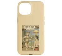1950s Bikini Woman Catch Some Rays Atomic Bomb Comic Joke Case for iPhone 15