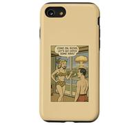1950s Bikini Woman Catch Some Rays Atomic Bomb Comic Joke Case for iPhone SE (2020) / 7/8