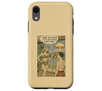 1950s Bikini Woman Catch Some Rays Atomic Bomb Comic Joke Case for iPhone XR