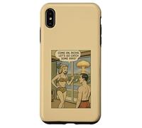 1950s Bikini Woman Catch Some Rays Atomic Bomb Comic Joke Case for iPhone XS Max