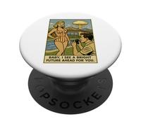 1950s Blonde Swimsuit Model Photographer Funny Atom Bomb PopSockets Adhesive PopGrip