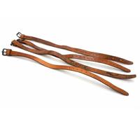 1950s Czech Army Leather Strap Utility Tie Down | Original Military Surplus Equipment | Vintage Military Gear Strap for Camping, Bushcraft & Outdoor Use