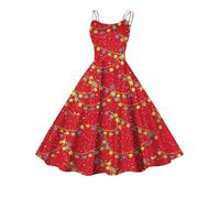 1950s Fancy Dress Womens Vintage A Line Dress Retro Long Sleeve Flared Swing Dress High Waist Tunic Dress with Belt Pleated Midi Dress Cocktail Wedding Guest Party Dress Dress for Women's Ladies Soft