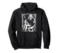 1950s Retro Pinup Girl Punk Alt Grunge Dark Goth Aesthetic Pullover Hoodie